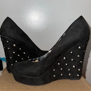 A.CO Studded Wedge Heels